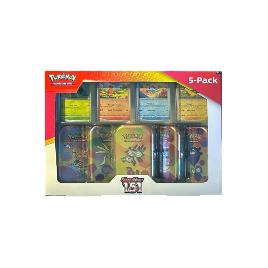 Pokemon Scarlet & Violet 151 Mini Tin 5-pack (Meowth/Magneton)