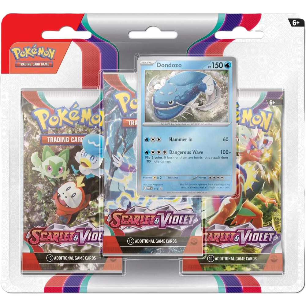 Pokemon Scarlett & Violet Base Set 3 Pack Blister
