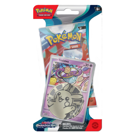 Pokemon Paradox Rift Single Pack Blister (Mixed Artwork - Sinistea/Pineco)