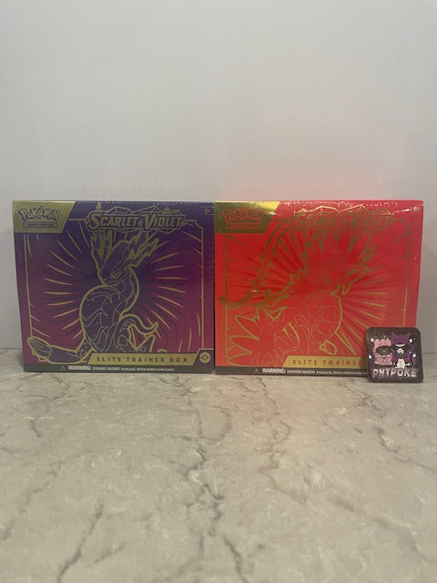 Slight Damage SV Base Pair Elite Trainer Box (See Pictures)