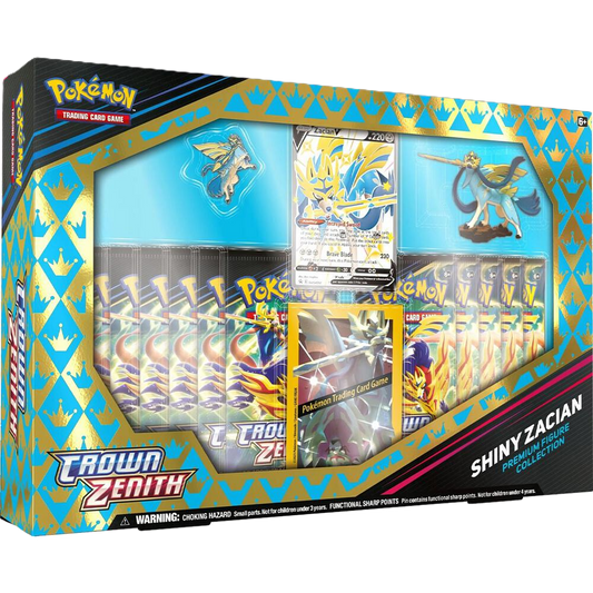 Pokemon Crown Zenith Shiny Zacian Premium Figure Collection