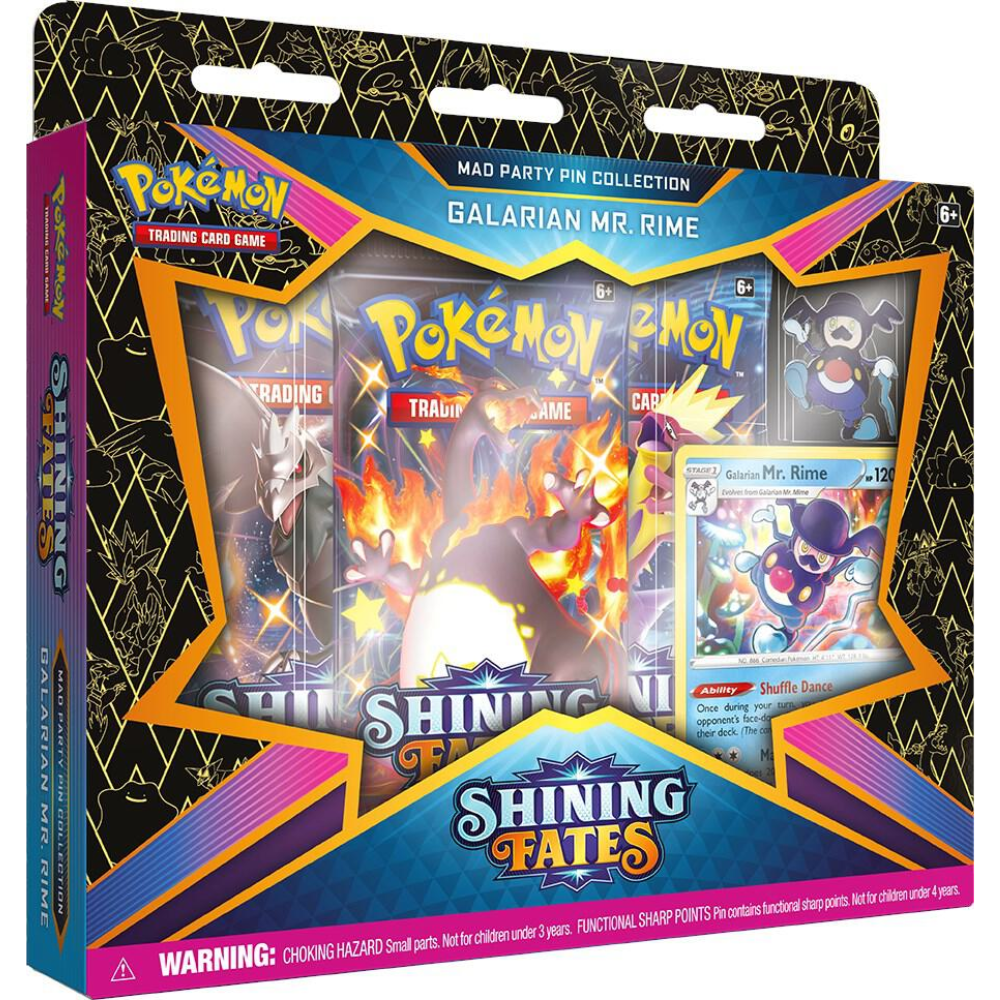 Pokemon Shining Fates Mad Party Pin Collection [Galarian Mr. Rime]