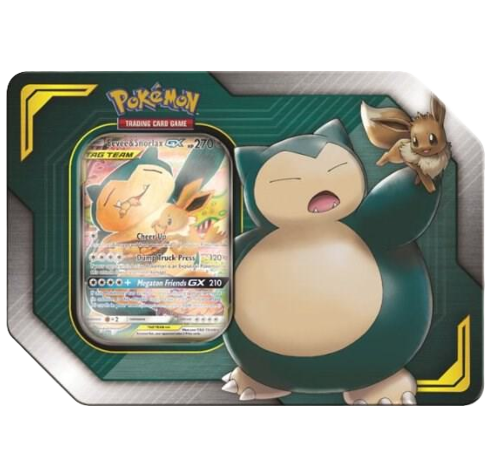 Pokemon Eevee & Snorlax Tag Team Tin